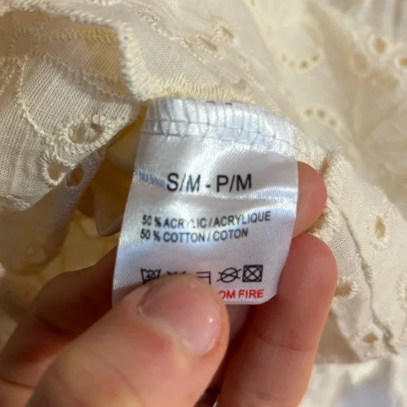 NWT Qed London Floral Crochet Knit Flowy Boho Beach Sleeveless Top Small/Med - Picture 8 of 8